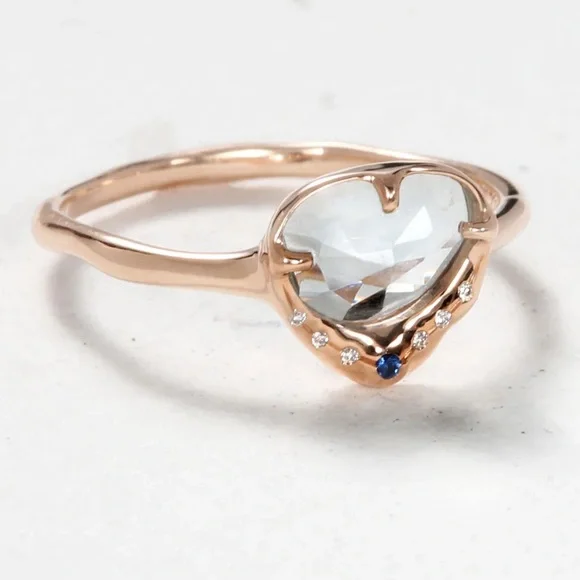 Sirciam 14k yellow gold Sky Shower Tourmaline Ring 8 $1453 - Picture 4 of 15